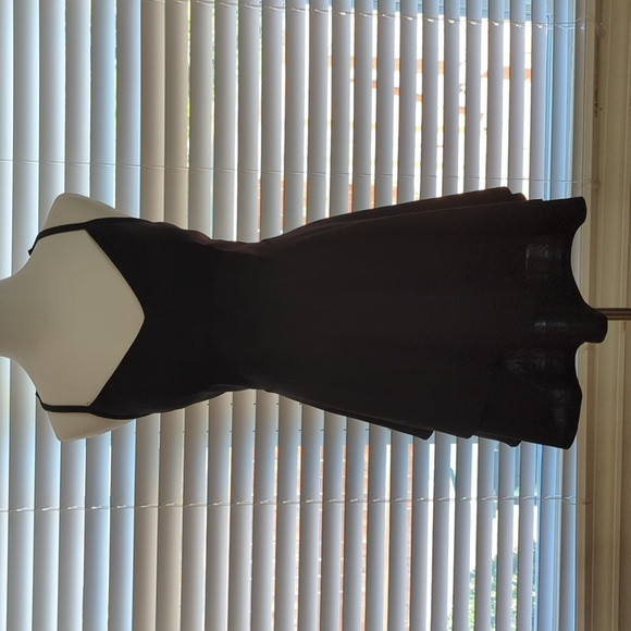 Trixxi black dress with lace back, spaghetti straps, women's XL - Picture 2 of 12